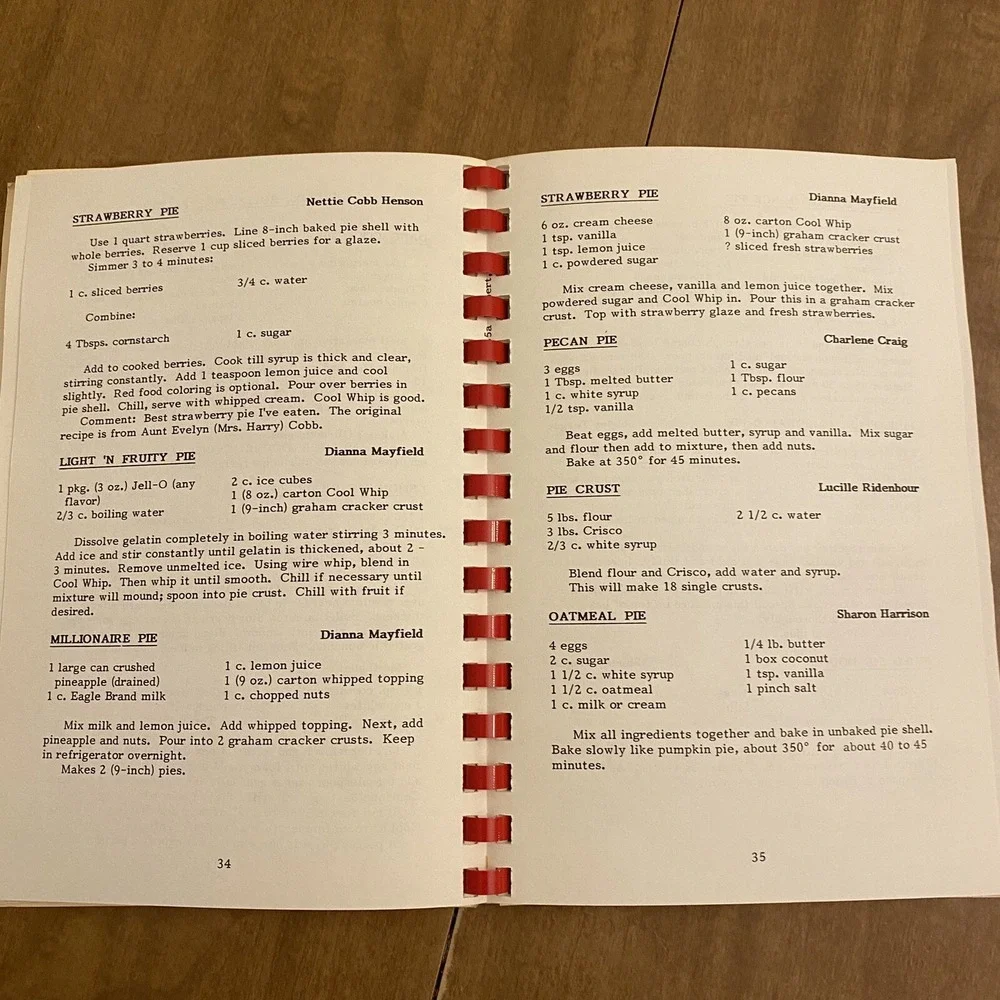 VTG Hulbert Oklahoma Firefighter Cookbook Favorite Recipes Spiral Community 1992